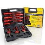 11PC Insulated Screwdriver Pliers Set with Voltage Tester Electrical Tools