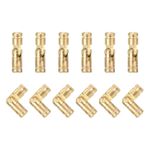12 x Invisible Brass Barrel Hinge 15x4mm Concealed Hinges Folding Support Hidden
