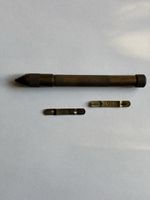 Vintage Brass Tool Pin Vice Hand Tool with Fine Gauge Needles Made In England