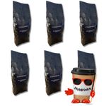 6 x 1kg Bags of 100% Pure Arabica Coffee Beans - Fresh Roast - Long Dates