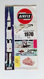1970 Airfix Construction Kits foldout range leaflet