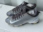 2014 Nike Vapor Baseball / Softball Cleats Grey White UK 5.5
