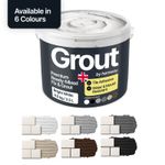 Hemway Ready Mixed Fix & Grout, Anti Mould Water-Resistant Tile Adhesive 4.5KG