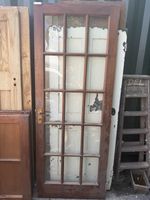 76 X 198  Cm Door Reclaimed Door Glass Panels