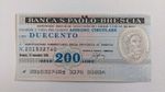 ITALIAN emergency money mini-cheques (miniassegni) issued by local banks