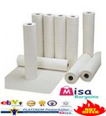 4 x Hygiene Couch Bed Paper Roll Tissue White 20" rolls 40m perforated 2Ply 