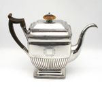 Good Georgian Old Sheffield Plated Rectangular Tea Pot c1820