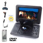 Portable DVD Player with 9" Large HD Swivel Screen DVD CD VCD TV with Remote UK