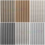Wooden Slat Panelling Wallpaper 3D Wood Panel Effect Wall Paper Charcoal Grey