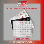 Round PlayStation Stickers Simulator Wheel/Button Box/Controller- 7.5mm 9mm 10mm