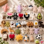 new Jellycat Cute Plush Toy Label Cute Girl Bag Charm Plush Toy Keychain Kawaii 