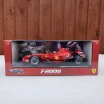 Hot Wheels Racing 1:18 Scale Ferrari F2008 Kimi Raikkonen New Sealed No. L8781
