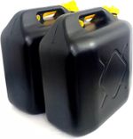 2 x 20L Jerry Can for Liquid with Spout, Emergency Backup Storage for Cars, Moto