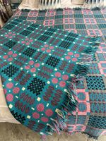 Vintage, Traditional Kingsize Welsh Pure Wool, Reversible, Tapestry Blanket