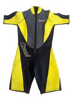 Cressi Womens Hooded Short Leg Wetsuit 3mm Thick Size 32" Chest Used Wet Suit
