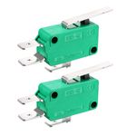 2PCS KW3-OZ 16A 125/250VAC SPDT NO NC Hinge Lever Type Micro Limit Switches