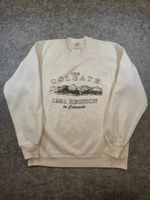 Jerzees Vintage 1991 Sweatshirt Slim Cream Colgate Graphic L 265