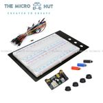 Large Solderless Breadboard 1660 Point Prototyping + PSU + 65pc wires-830 ZY-204