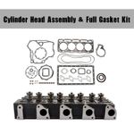 Complete Cylinder Head With Valve Spring & Gasket Kit For Kubota V1505E V1505D`