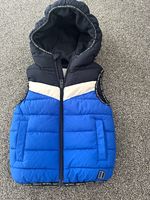 NEXT Boys Hooded Padded Full Zip Gilet Bodywarmer Colourblock 2-3 Years