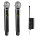 Vonyx WM552 Dual Wireless Microphones UHF System with Handheld Mics