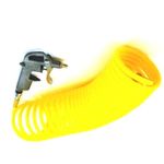 Air Dust Gun + Hose - 25' ( 25ft) Recoil Hose + Fittings For Air Compressor - PT