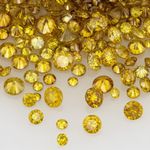 Natural Fancy Vivid Greenish Yellow Diamond Melee 0.50ct Africa 0.8mm-1.8mm