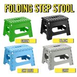 FOLDING STEP STOOL PORTABLE LIGHTWEIGHT DURABLE SPACE EFFICIENT NON-SLIP STOOL