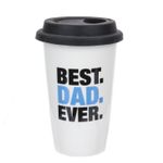 Best Dad Cup with Lid Ever Fathers Day Gift Present, Bithday