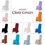 1-150pcs Chair Covers Dining Spandex Slip Seat Cover Wedding Anniversary Party
