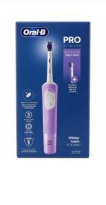 Oral-B Pro Vitality Electric Toothbrush Whitening Edition 2 Heads Charger Lilac