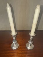 Vintage Antique Silver plated Candlesticks- pair 