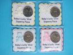 Lucky 'Silver' Sixpence Gift. New Baby*Baby Shower*Christening*Girl*Boy*Neutral