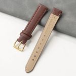 Ladies Smooth Stitched Leather Watch Strap C088 Lots of Colours & Sizes!
