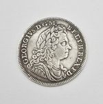 GEORGE I CORONATION SOLID SILVER MEDAL / TOKEN c1714