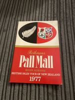 1977 PALL MALL RUGBY ALMANACK NZ BRITISH LIONS TOUR OF NEW ZEALAND BOOKLET VGC