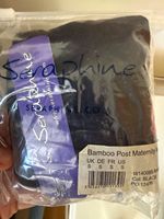 Seraphine Bamboo Post Maternity Vest, Bamboo, Black, Women’s Size S