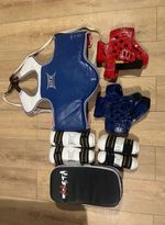 Mooto MTX MMA sparring gear including a chest protector and headgear Size S