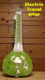 Professional Electric Sitar Indian Classical Instrument 7+9 Strings Tun Wood
