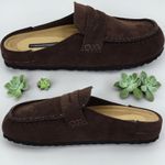 womens flat loafer mules slip on closed toe slides sliders casual shoes ladies