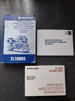 SUZUKI SERVICE RECORD BOOK, TL1000S & KAWASAKI Z1000 2010 - 13 OWNERS MANUAL