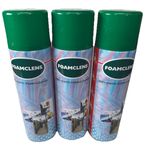 Foamclens Anti-Static Foam Cleaner - 500ml Multi Purpose Cleaner 3 Cans