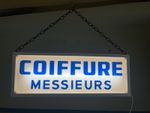 Male Hairdresser Advertising Light Box (Coiffure Messieurs). NEW PRICE