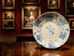 16thC Chinese Ming Dynasty Blue and White Porcelain Swatow Charger Plate Dish