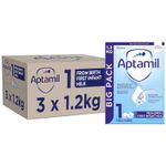 3 x 1.2kg Aptamil 1 First Infant Baby Milk Suitable From Birth Formula