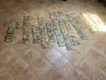 LARGE LOT ALMOST 500 STRIPES NECKLACE SHIELD AND DART CAPTAIN MIKI 
