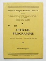 BERWICK RANGERS v EYEMOUTH UNITED City Cup 1958/1959 VG Cond Football Programme