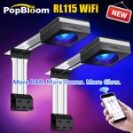 PopBloom 2PCS RL115 Marine LED Lighting for 48" Reef Aquarium Fish Tank SPS LPS