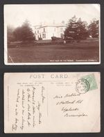 1907 KEVII Chaddesley Corbett Cancel on West View of the Monks Postcard