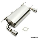 STAINLESS EXHAUST SYSTEM REAR SILENCER BACK BOX SYSTEM FOR MAZDA MX5 MK3 1.8 2.0
